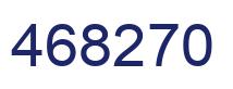 Number 468270 blue image