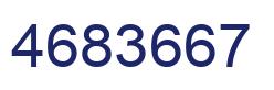 Number 4683667 blue image