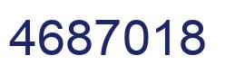 Number 4687018 blue image