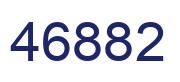 Number 46882 blue image