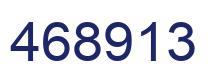 Number 468913 blue image