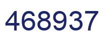 Number 468937 blue image
