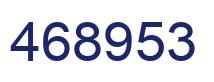 Number 468953 blue image