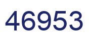 Número 46953 imagen azul