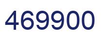 Number 469900 blue image