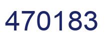 Number 470183 blue image