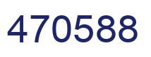 Number 470588 blue image