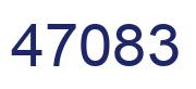 Number 47083 blue image