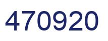 Number 470920 blue image