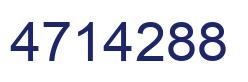 Number 4714288 blue image