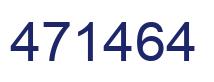 Number 471464 blue image