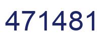 Number 471481 blue image