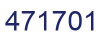 Number 471701 blue image