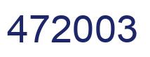 Number 472003 blue image