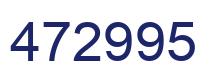 Number 472995 blue image