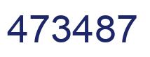 Número 473487 imagen azul