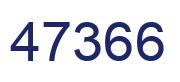 Número 47366 imagen azul