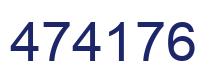 Number 474176 blue image