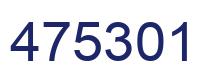 Número 475301 imagen azul
