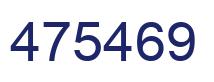 Number 475469 blue image