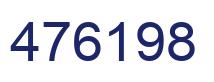 Número 476198 imagen azul