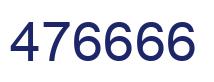 Number 476666 blue image