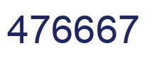 Number 476667 blue image