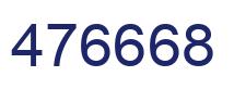 Number 476668 blue image
