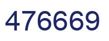 Number 476669 blue image