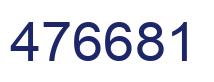 Number 476681 blue image