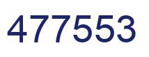 Number 477553 blue image