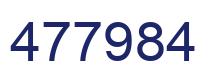 Número 477984 imagen azul