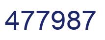 Número 477987 imagen azul
