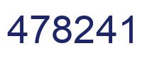 Number 478241 blue image