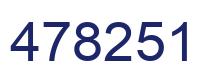 Number 478251 blue image