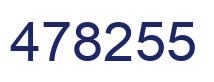 Number 478255 blue image