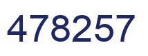 Number 478257 blue image