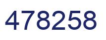 Number 478258 blue image