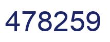 Number 478259 blue image