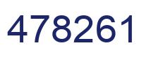 Number 478261 blue image
