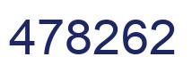 Number 478262 blue image