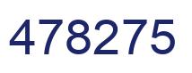 Number 478275 blue image