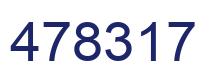 Number 478317 blue image