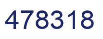 Number 478318 blue image
