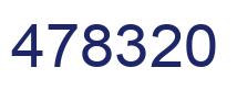 Number 478320 blue image
