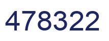 Number 478322 blue image