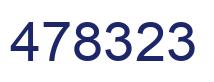 Number 478323 blue image
