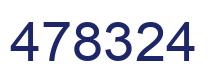 Number 478324 blue image