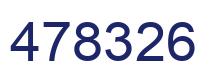 Number 478326 blue image