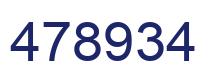 Number 478934 blue image